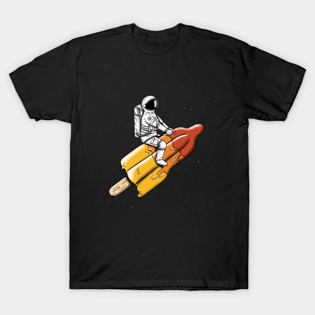 astronaut rocket T-Shirt by coffeeman